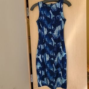 H&M Bodycon blue tone dress